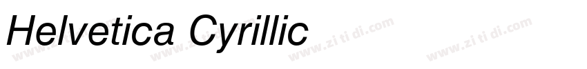 Helvetica Cyrillic字体转换
